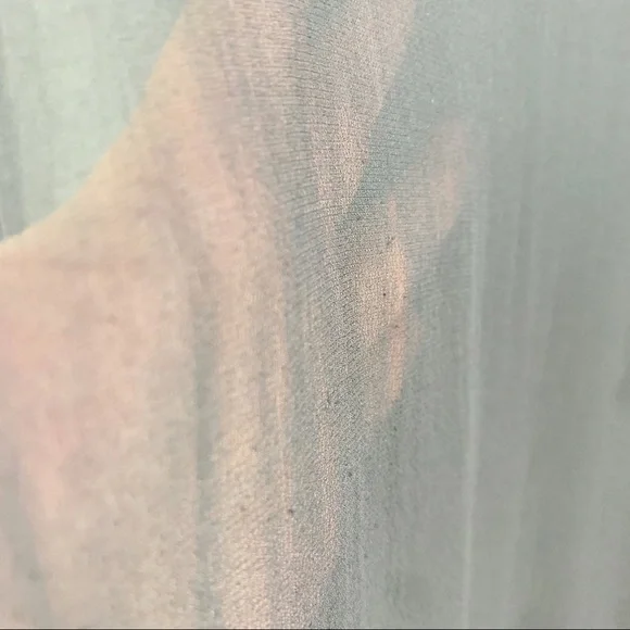 LACAUSA Sheer Maxi Length Ombre Dip Dye Dress Swimsuit Gauzy Coverup US S - Picture 9 of 13